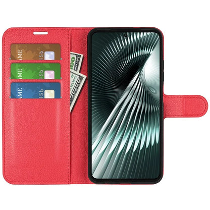 For Xiaomi Redmi Turbo 3 5G / Poco F6 5G Case Wallet Litchi Texture Leather Phone Cover