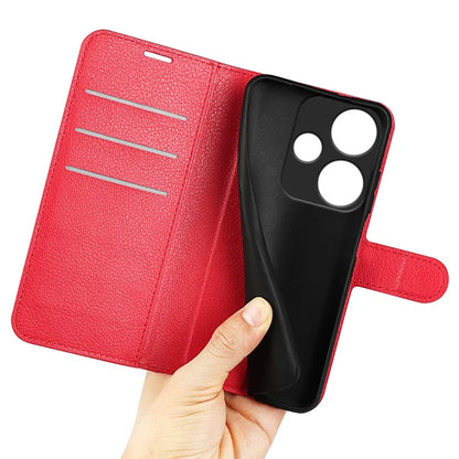 For Xiaomi Redmi Turbo 3 5G / Poco F6 5G Case Wallet Litchi Texture Leather Phone Cover