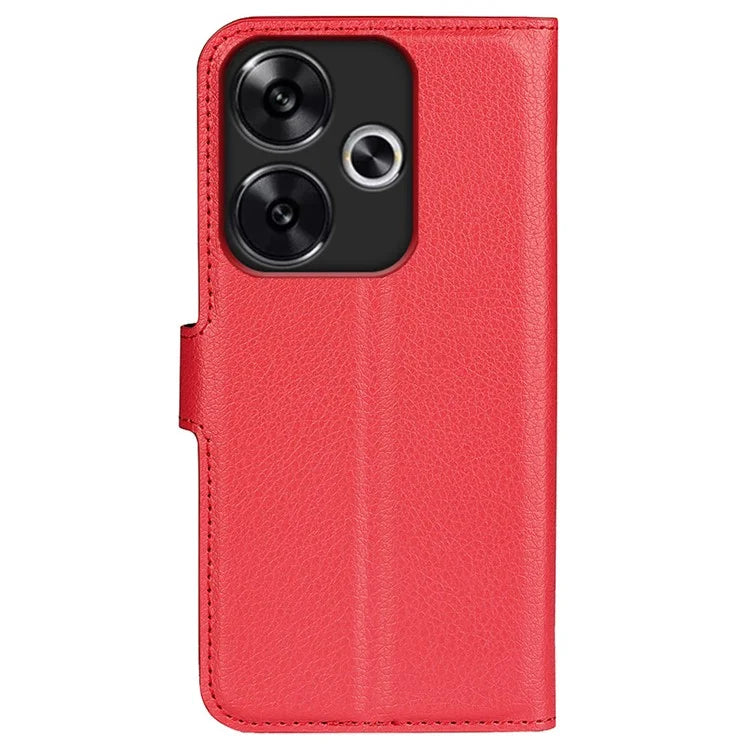For Xiaomi Redmi Turbo 3 5G / Poco F6 5G Case Wallet Litchi Texture Leather Phone Cover