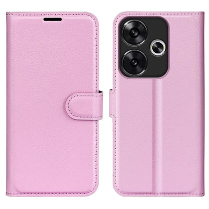 For Xiaomi Redmi Turbo 3 5G / Poco F6 5G Case Wallet Litchi Texture Leather Phone Cover