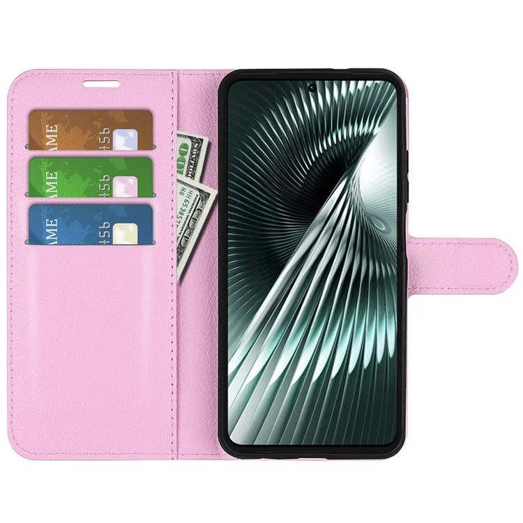 For Xiaomi Redmi Turbo 3 5G / Poco F6 5G Case Wallet Litchi Texture Leather Phone Cover