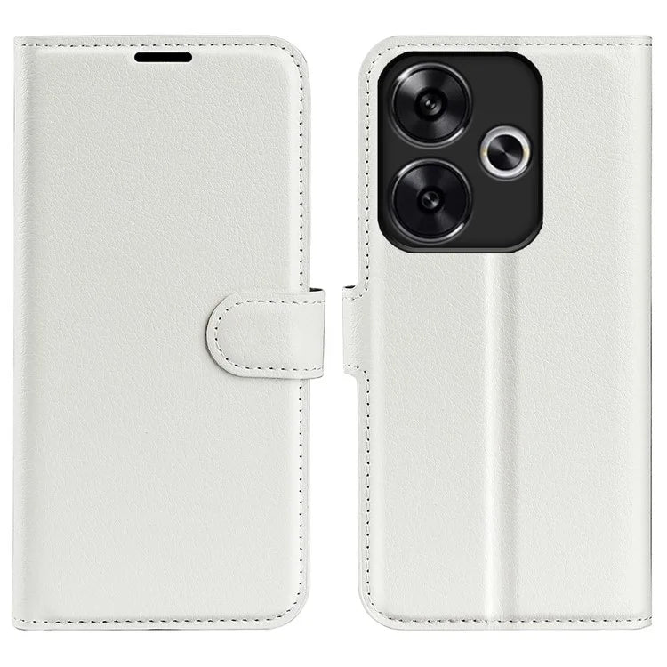 For Xiaomi Redmi Turbo 3 5G / Poco F6 5G Case Wallet Litchi Texture Leather Phone Cover