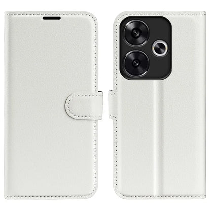 For Xiaomi Redmi Turbo 3 5G / Poco F6 5G Case Wallet Litchi Texture Leather Phone Cover