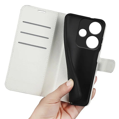 For Xiaomi Redmi Turbo 3 5G / Poco F6 5G Case Wallet Litchi Texture Leather Phone Cover