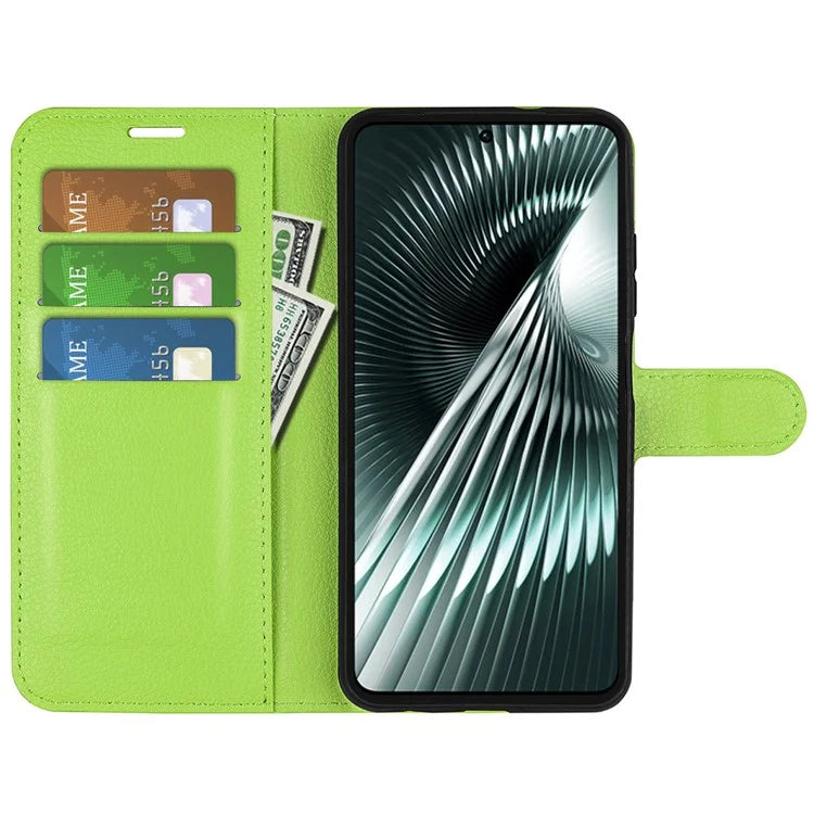 For Xiaomi Redmi Turbo 3 5G / Poco F6 5G Case Wallet Litchi Texture Leather Phone Cover