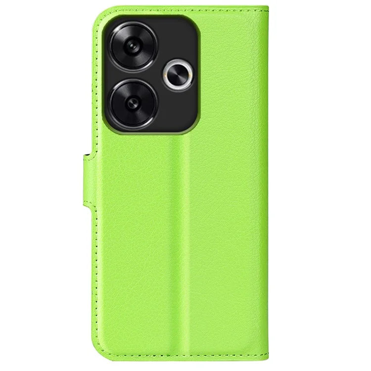 For Xiaomi Redmi Turbo 3 5G / Poco F6 5G Case Wallet Litchi Texture Leather Phone Cover