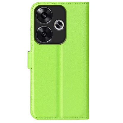 For Xiaomi Redmi Turbo 3 5G / Poco F6 5G Case Wallet Litchi Texture Leather Phone Cover