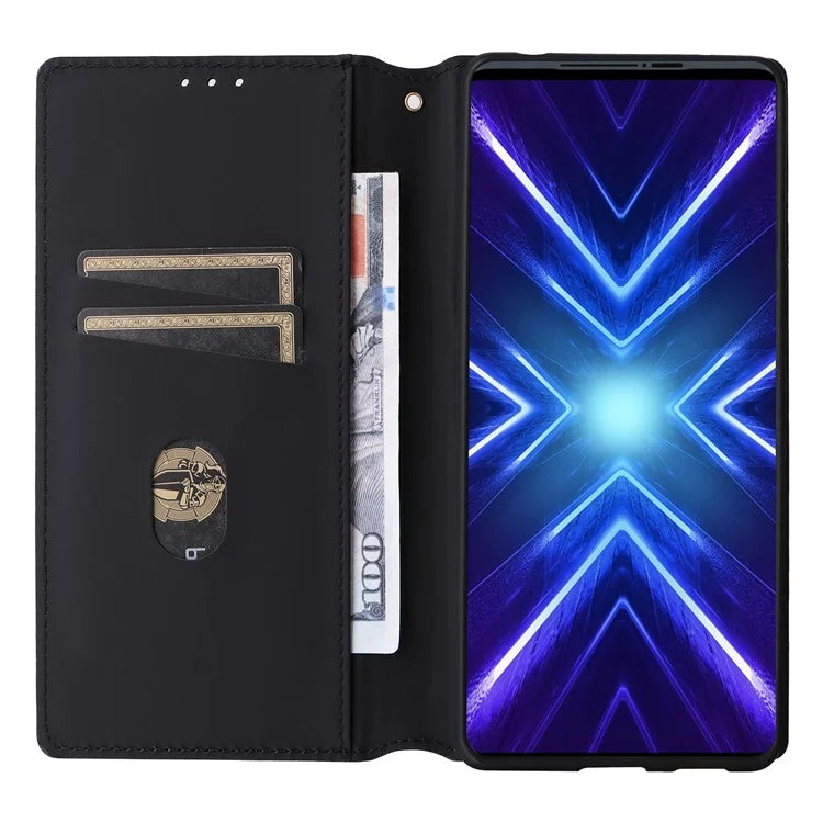 For HTC U24 Pro 5G Case Leather Wallet Stand Phone Cover Rhombus Pattern