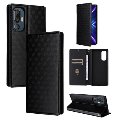 For HTC U24 Pro 5G Case Leather Wallet Stand Phone Cover Rhombus Pattern
