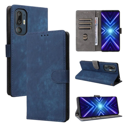 For HTC U24 Pro 5G Case RFID Blocking Wallet Leather Phone Cover with Strap