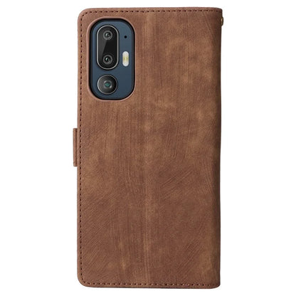 For HTC U24 Pro 5G Case RFID Blocking Wallet Leather Phone Cover with Strap