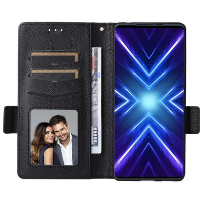 For HTC U24 Pro 5G Case Litchi Texture Leather Phone Cover with Strap