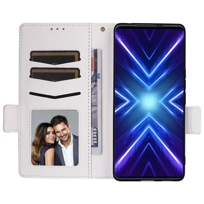 For HTC U24 Pro 5G Case Litchi Texture Leather Phone Cover with Strap