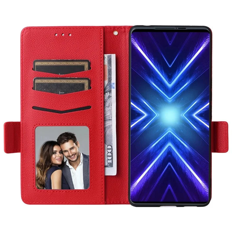 For HTC U24 Pro 5G Case Litchi Texture Leather Phone Cover with Strap