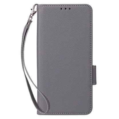 For HTC U24 Pro 5G Case Litchi Texture Leather Phone Cover with Strap
