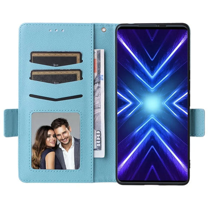 For HTC U24 Pro 5G Case Litchi Texture Leather Phone Cover with Strap