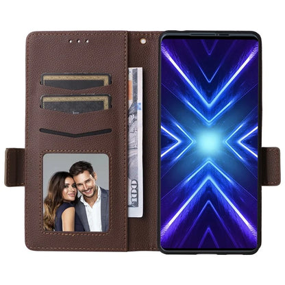 For HTC U24 Pro 5G Case Litchi Texture Leather Phone Cover with Strap