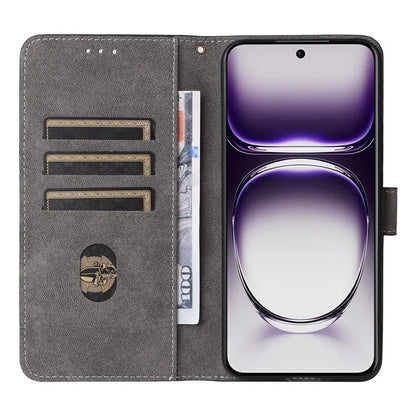 For Oppo Reno12 5G (Global) Case with Hand Strap RFID Blocking Leather Phone Cover