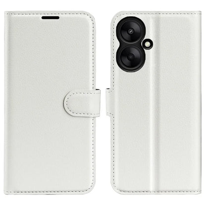 For Xiaomi Redmi 13C 5G / Redmi 13R 5G Case Leather Phone Cover Litchi Texture