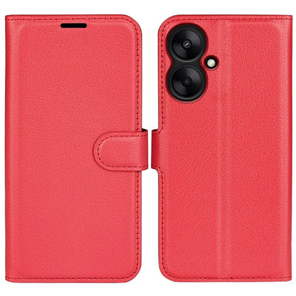 For Xiaomi Redmi 13C 5G / Redmi 13R 5G Case Leather Phone Cover Litchi Texture