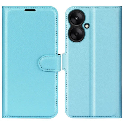 For Xiaomi Redmi 13C 5G / Redmi 13R 5G Case Leather Phone Cover Litchi Texture