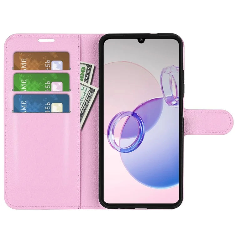 For Xiaomi Redmi 13C 5G / Redmi 13R 5G Case Leather Phone Cover Litchi Texture