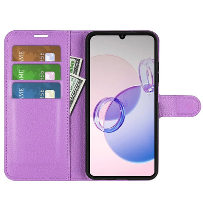 For Xiaomi Redmi 13C 5G / Redmi 13R 5G Case Leather Phone Cover Litchi Texture