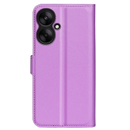 For Xiaomi Redmi 13C 5G / Redmi 13R 5G Case Leather Phone Cover Litchi Texture