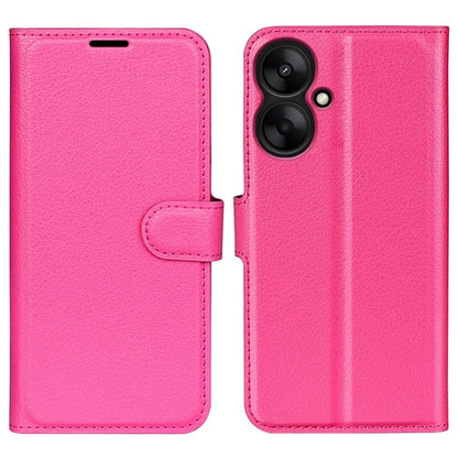 For Xiaomi Redmi 13C 5G / Redmi 13R 5G Case Leather Phone Cover Litchi Texture