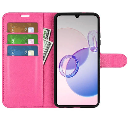 For Xiaomi Redmi 13C 5G / Redmi 13R 5G Case Leather Phone Cover Litchi Texture