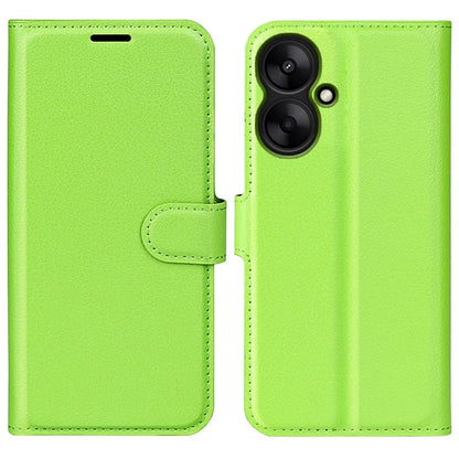 For Xiaomi Redmi 13C 5G / Redmi 13R 5G Case Leather Phone Cover Litchi Texture