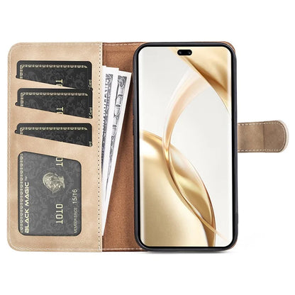 For Honor 200 Pro 5G Case Flip Splicing Leather Phone Cover
