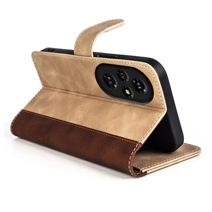 For Honor 200 Pro 5G Case Flip Splicing Leather Phone Cover