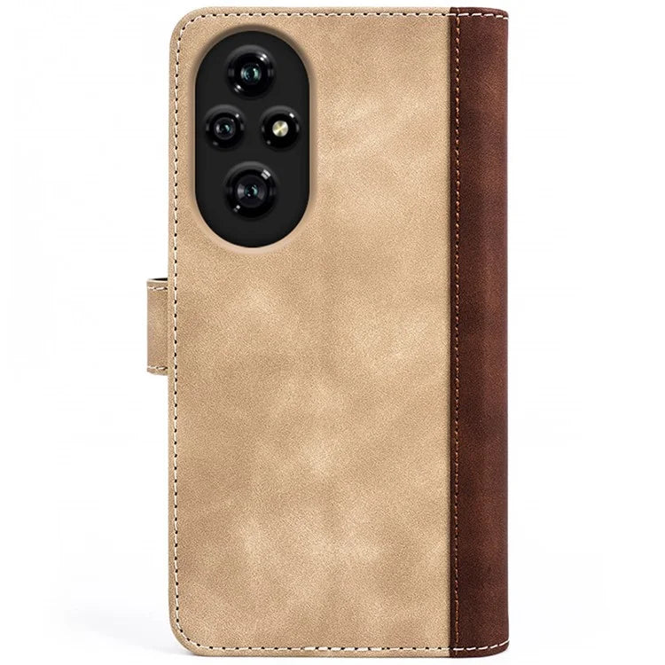 For Honor 200 Pro 5G Case Flip Splicing Leather Phone Cover