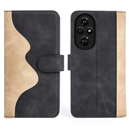 For Honor 200 Pro 5G Case Flip Splicing Leather Phone Cover