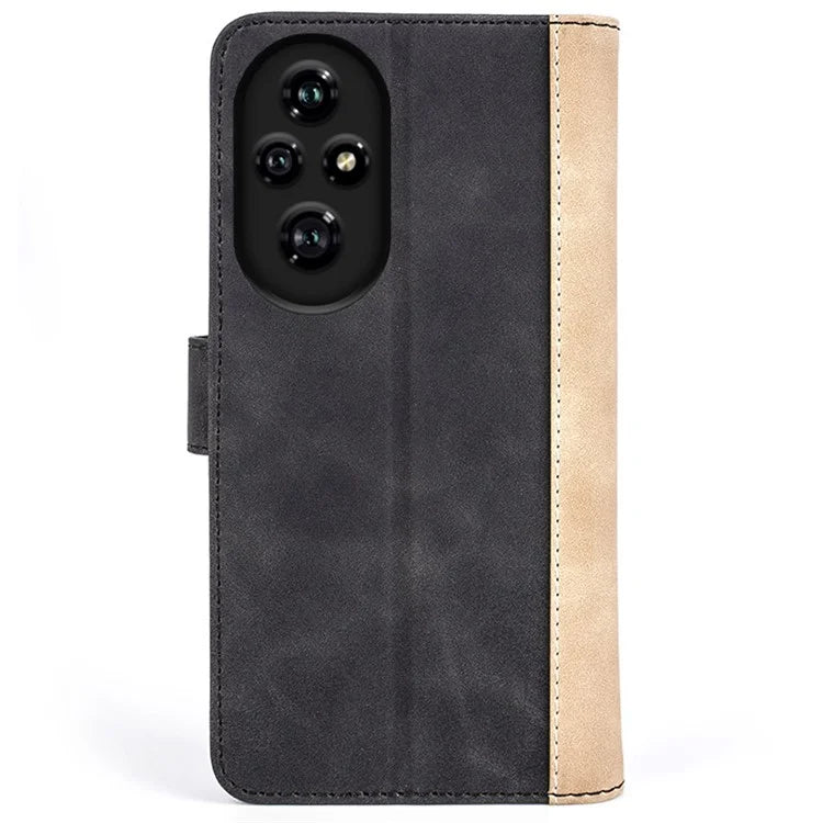 For Honor 200 Pro 5G Case Flip Splicing Leather Phone Cover