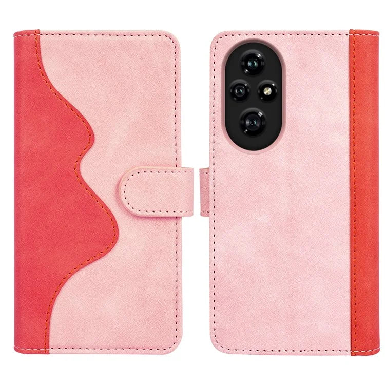 For Honor 200 Pro 5G Case Flip Splicing Leather Phone Cover