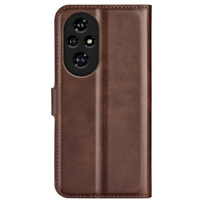 For Honor 200 Pro 5G Case Magnetic Clasp Shockproof Leather Phone Cover Calf Texture