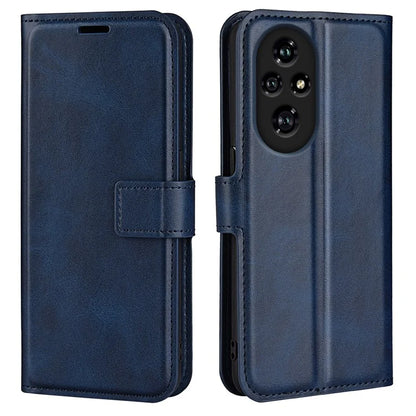 For Honor 200 Pro 5G Case Magnetic Clasp Shockproof Leather Phone Cover Calf Texture