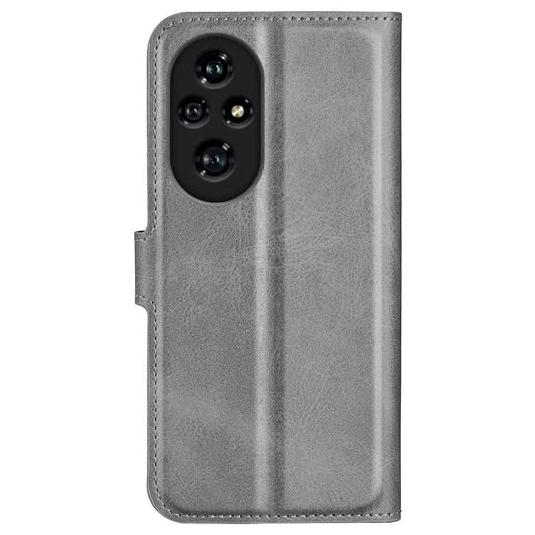 For Honor 200 Pro 5G Case Magnetic Clasp Shockproof Leather Phone Cover Calf Texture