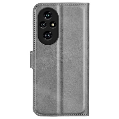For Honor 200 Pro 5G Case Magnetic Clasp Shockproof Leather Phone Cover Calf Texture