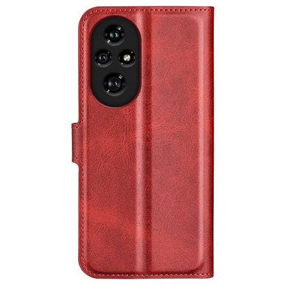 For Honor 200 Pro 5G Case Magnetic Clasp Shockproof Leather Phone Cover Calf Texture
