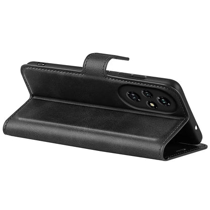 For Honor 200 Pro 5G Case Magnetic Clasp Shockproof Leather Phone Cover Calf Texture