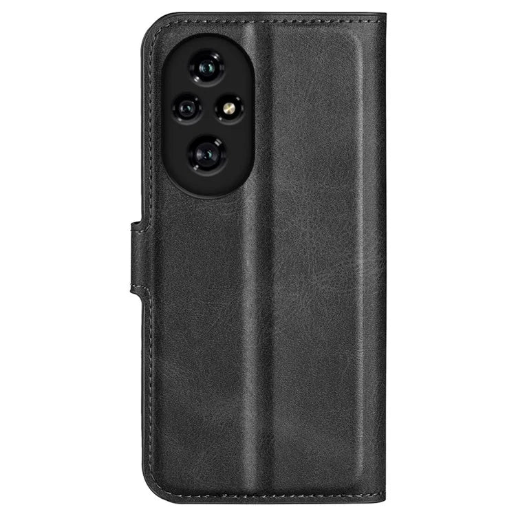 For Honor 200 Pro 5G Case Magnetic Clasp Shockproof Leather Phone Cover Calf Texture