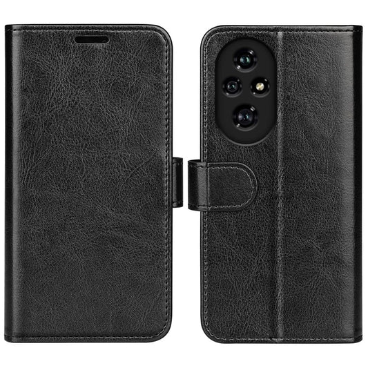 For Honor 200 Pro 5G Wallet Phone Case Leather Flip Cover Crazy Horse Texture