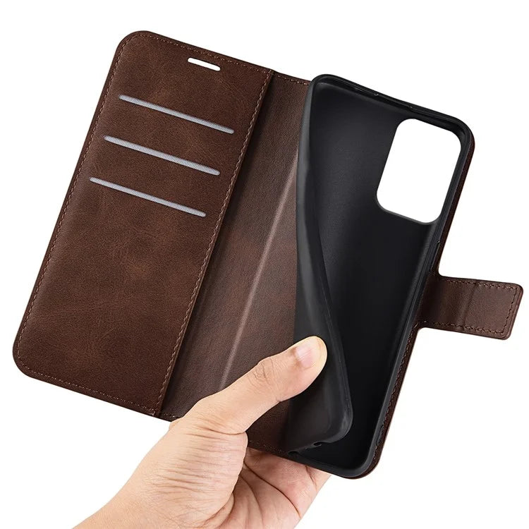 For Motorola Moto G 5G (2024) Wallet Case Calf Texture Leather Phone Cover