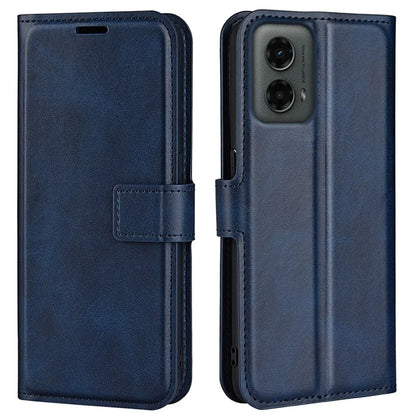 For Motorola Moto G 5G (2024) Wallet Case Calf Texture Leather Phone Cover