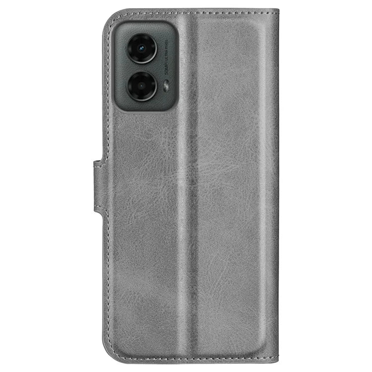 For Motorola Moto G 5G (2024) Wallet Case Calf Texture Leather Phone Cover