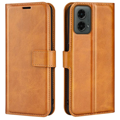 For Motorola Moto G 5G (2024) Wallet Case Calf Texture Leather Phone Cover
