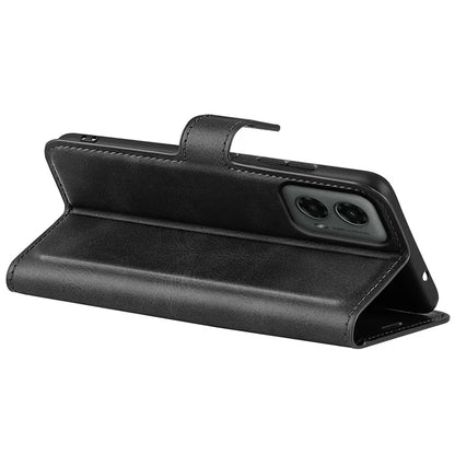 For Motorola Moto G 5G (2024) Wallet Case Calf Texture Leather Phone Cover